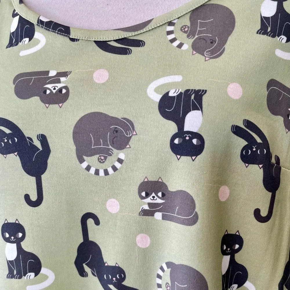 Shipshape Studio Swing Dress - Cats