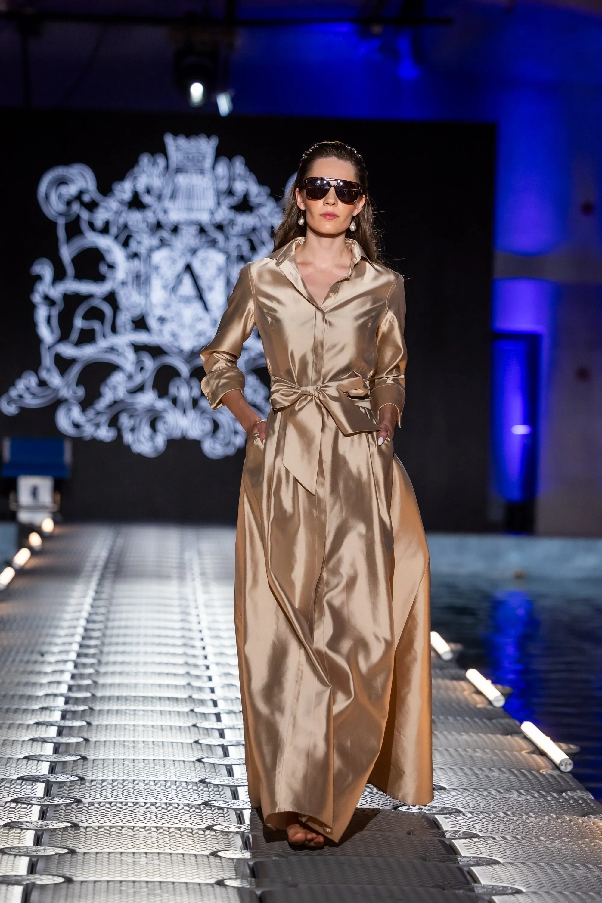 Shirtdress "KATE MAXI" / Luxury Silk Shantung