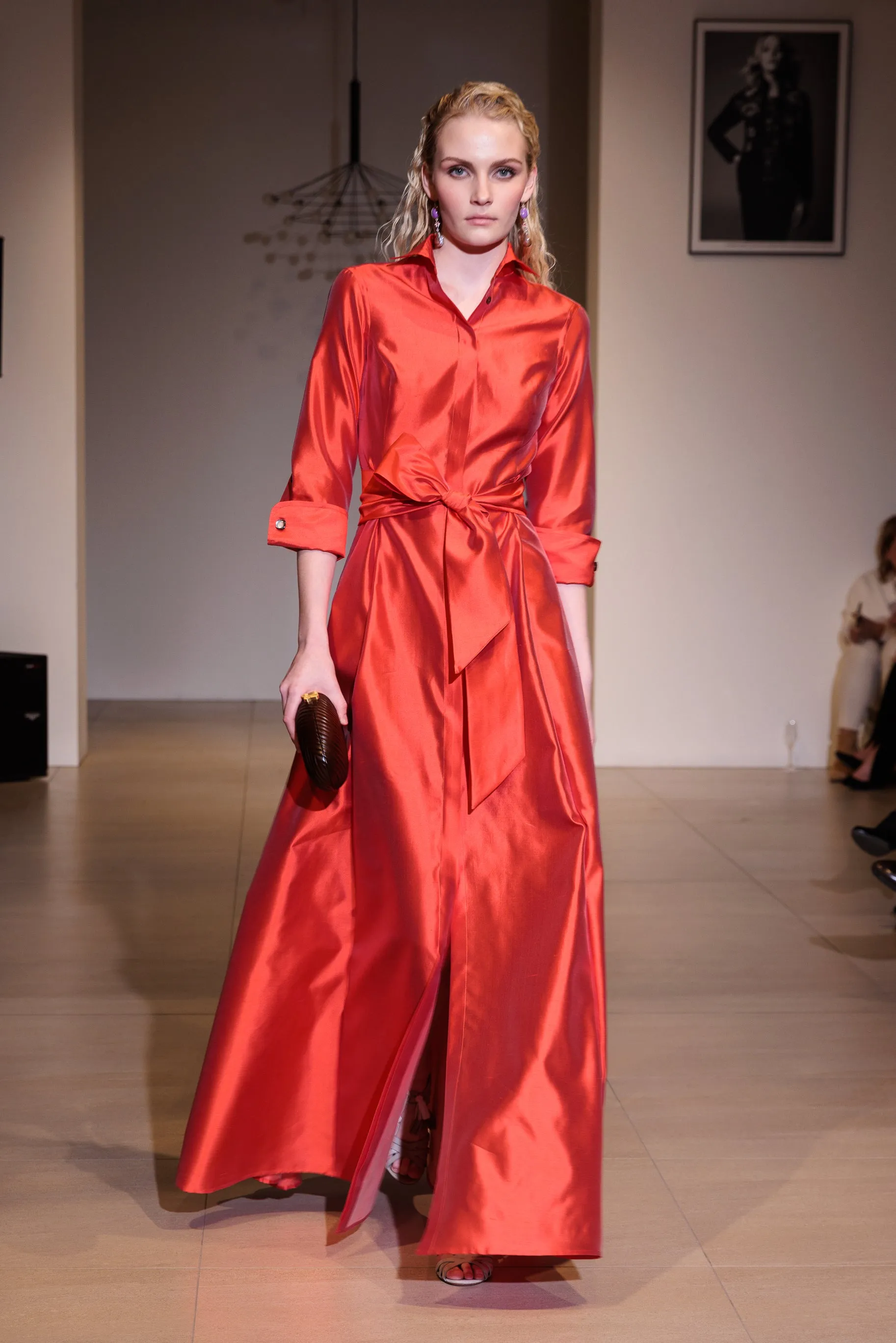 Shirtdress "KATE MAXI" / Luxury Silk Shantung