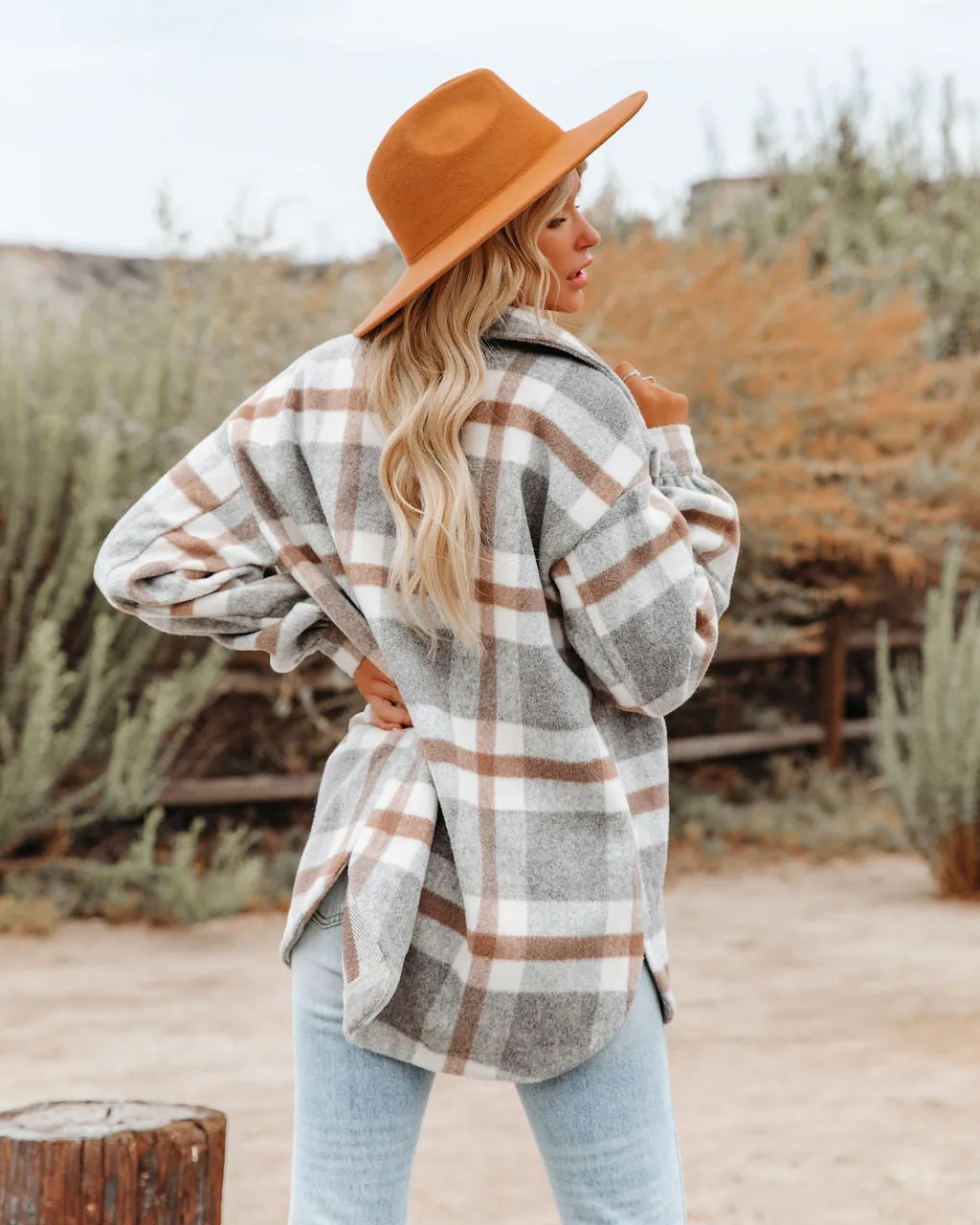 TastyHottie - Brinkley Plaid Wool Blend Shacket