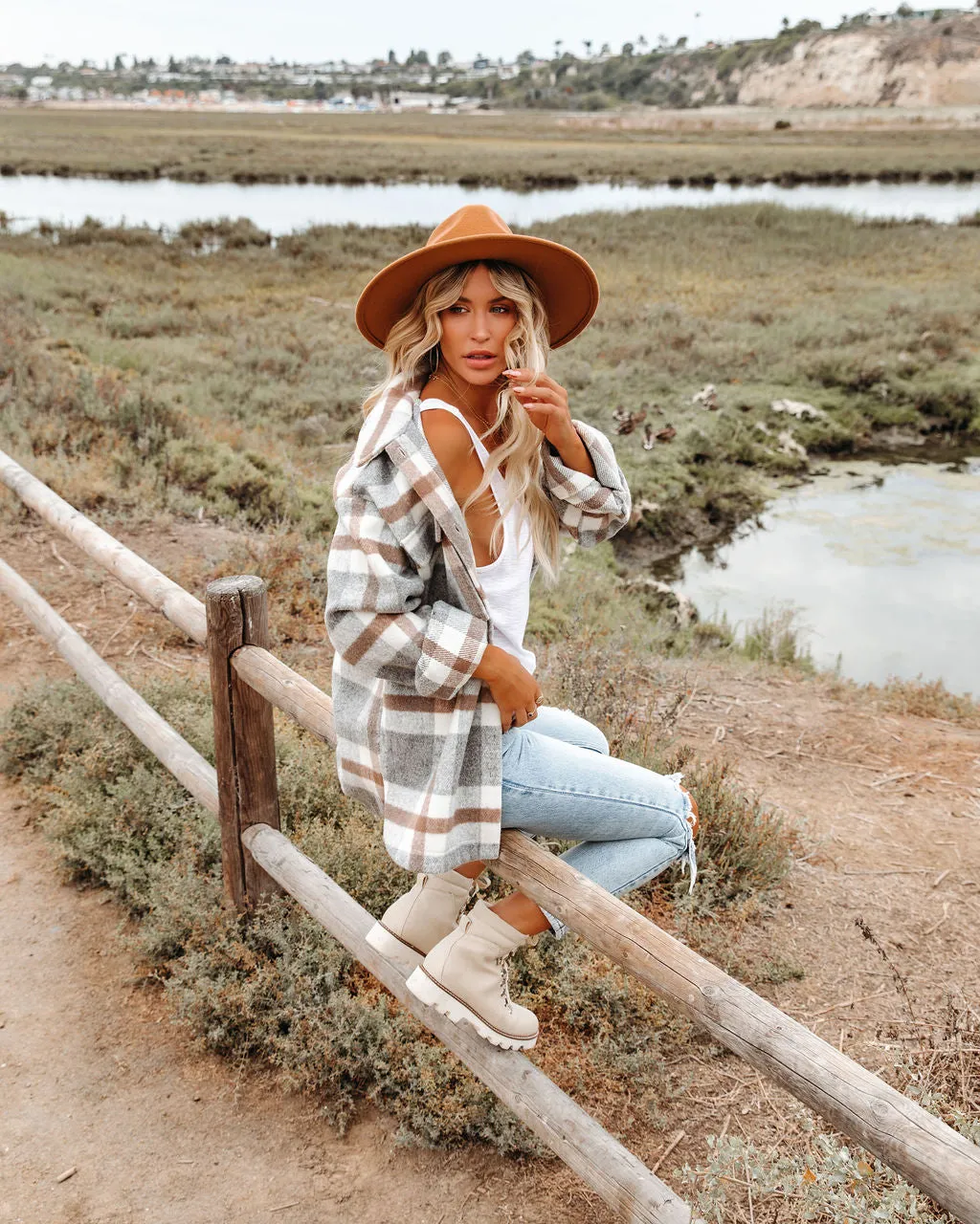 TastyHottie - Brinkley Plaid Wool Blend Shacket