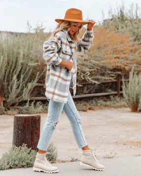 TastyHottie - Brinkley Plaid Wool Blend Shacket