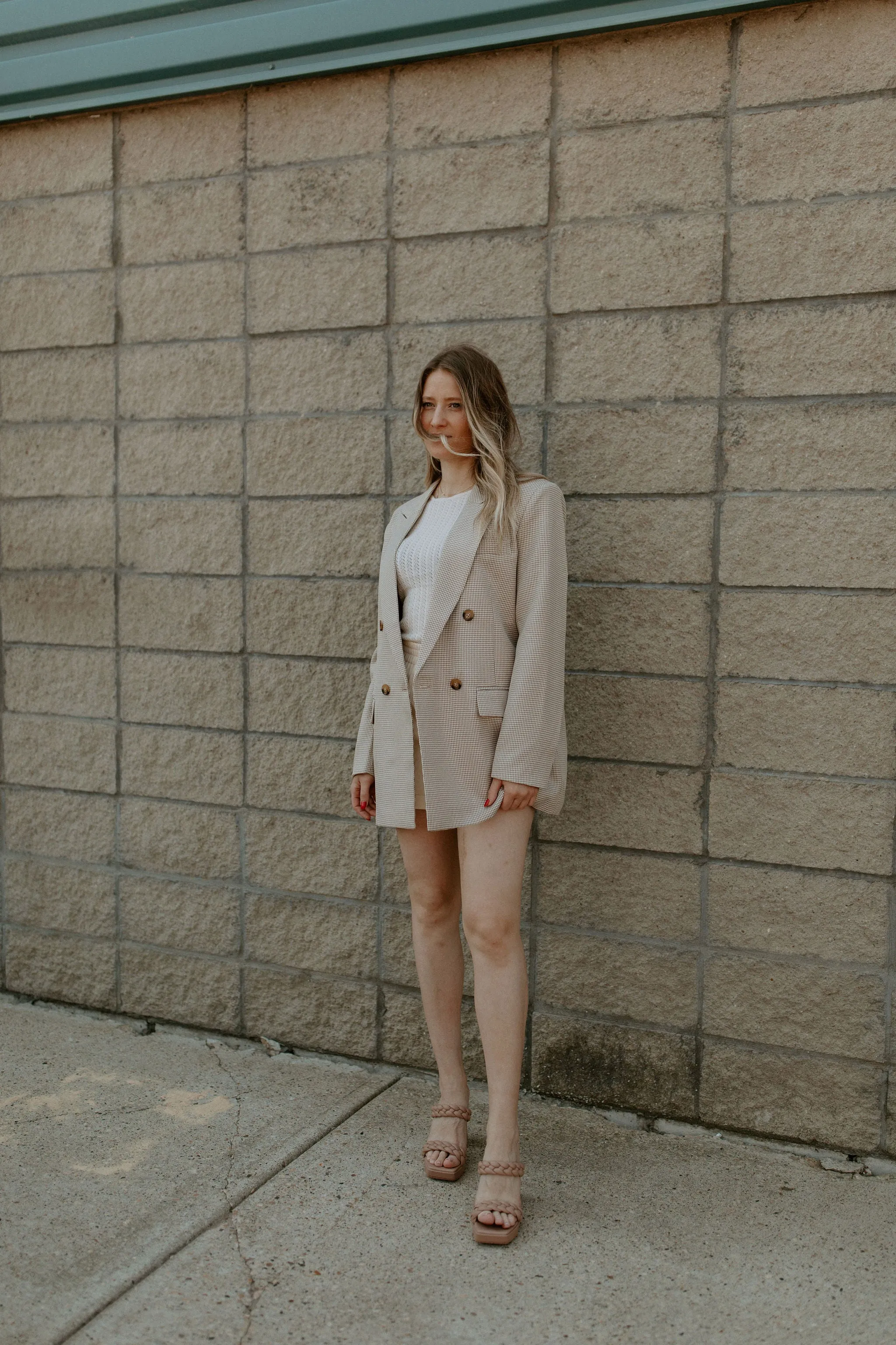 The Isabella Houndstooth Blazer