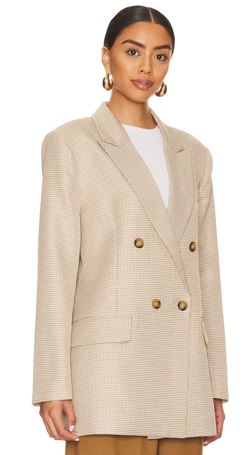 The Isabella Houndstooth Blazer