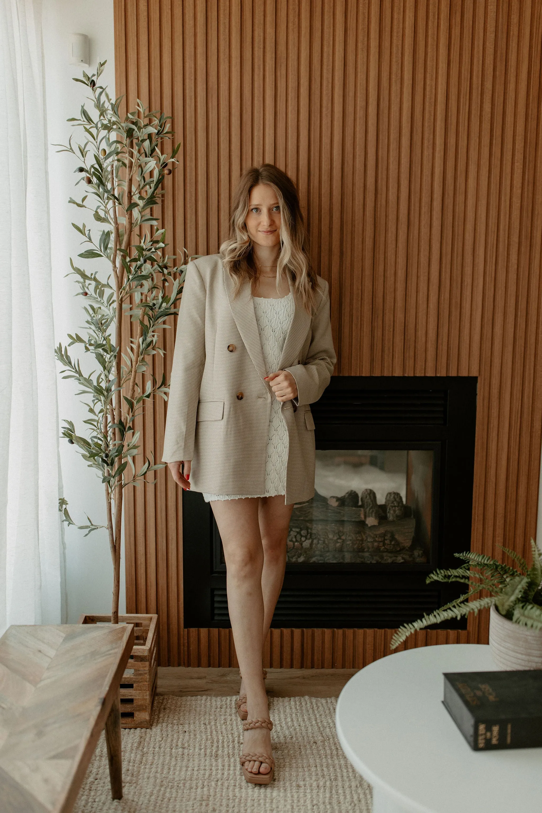 The Isabella Houndstooth Blazer
