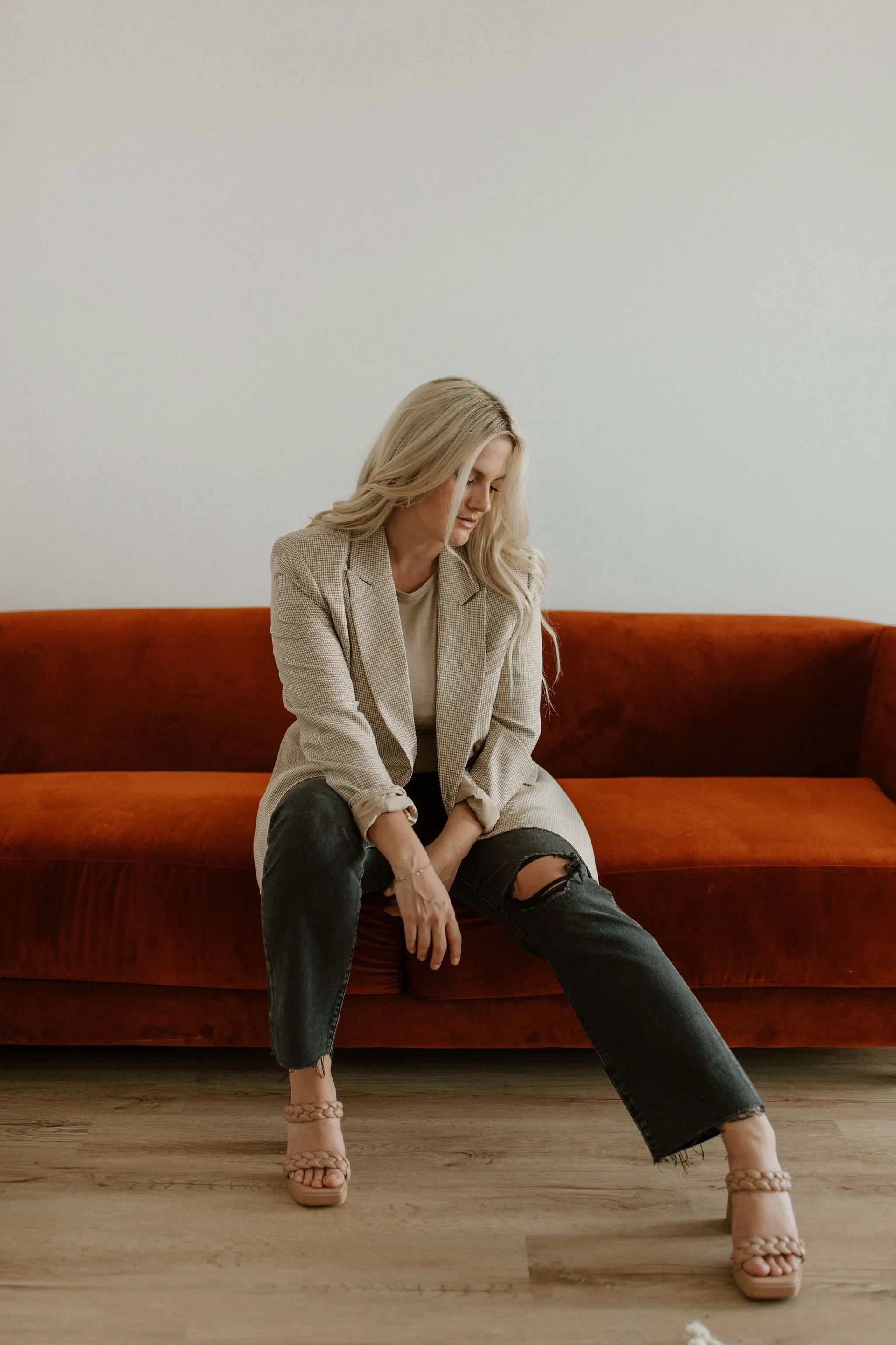 The Isabella Houndstooth Blazer