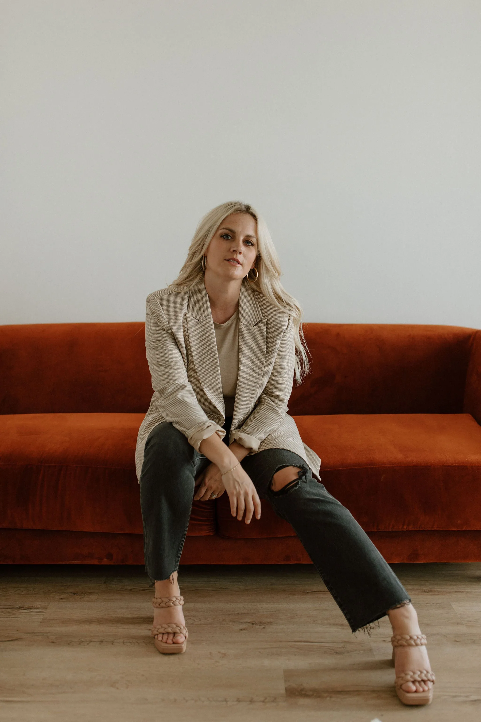 The Isabella Houndstooth Blazer