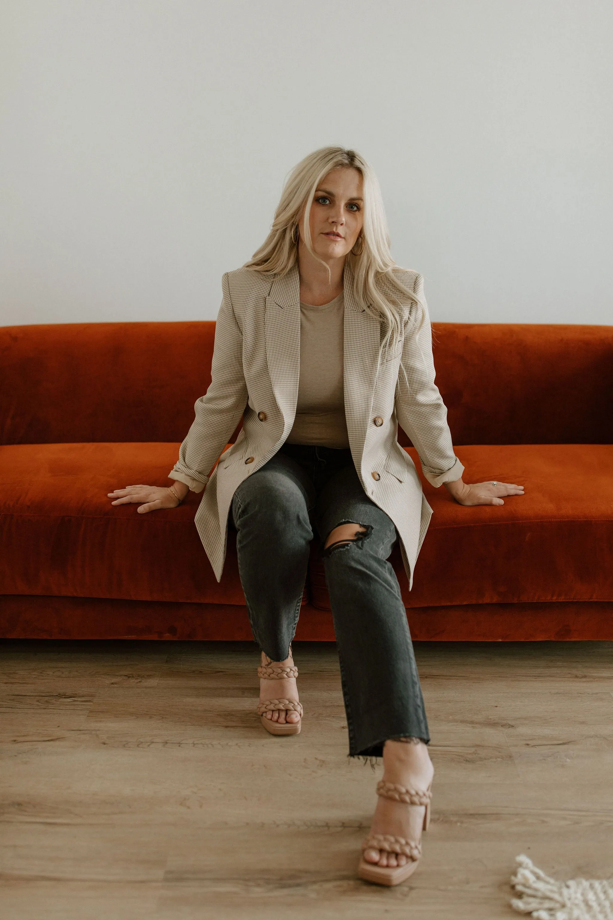 The Isabella Houndstooth Blazer