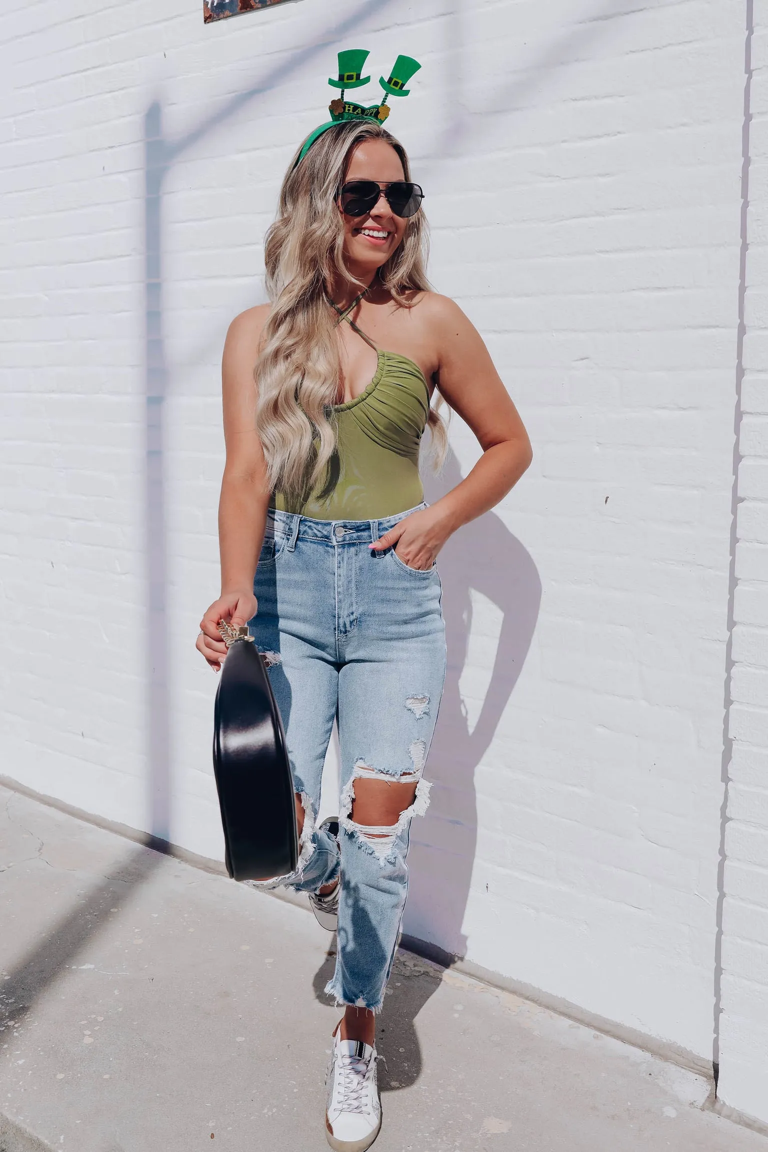 Tranquil Crisscross Halter Bodysuit