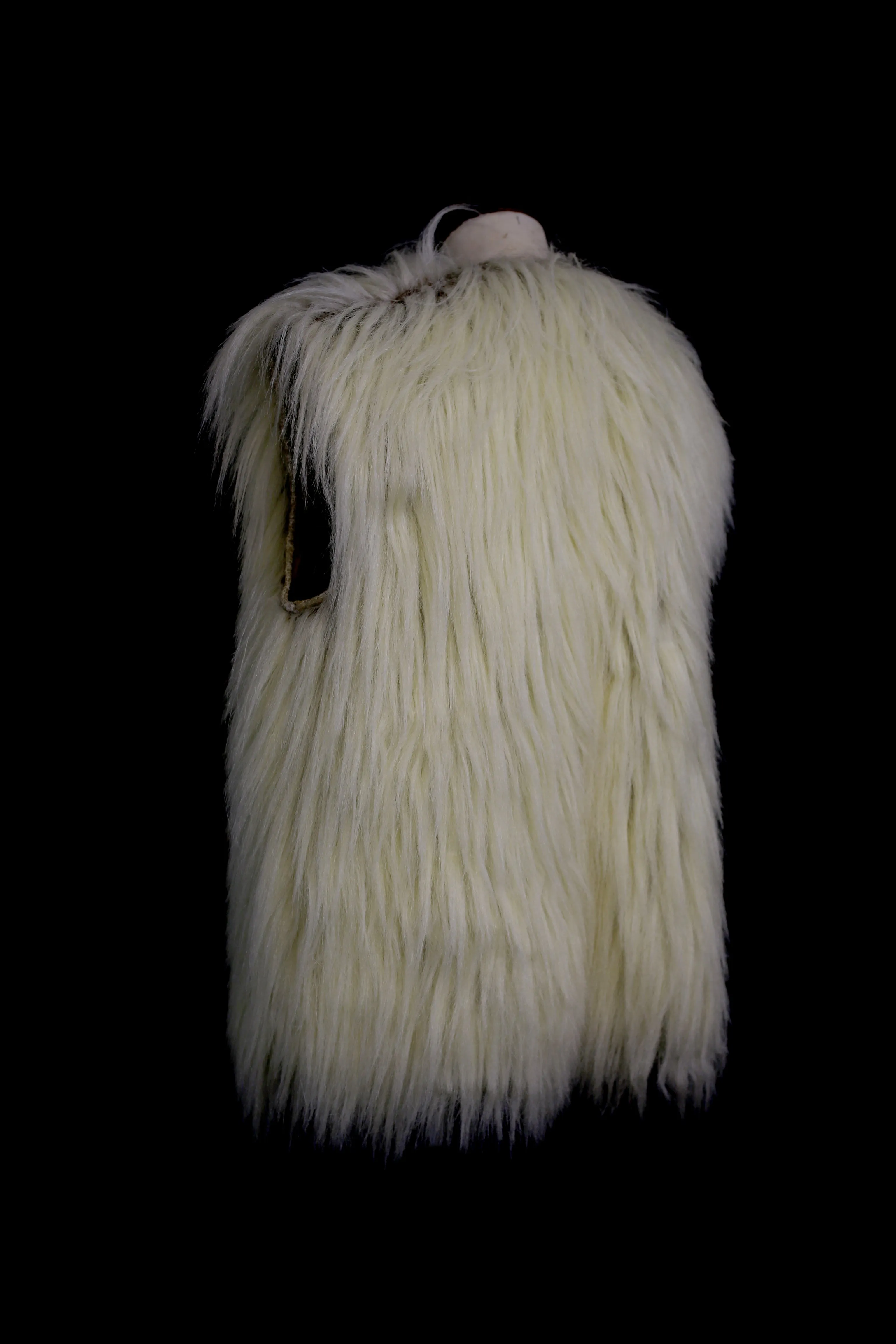 Vintage 1970s Shaggy Faux Fur Waistcoat