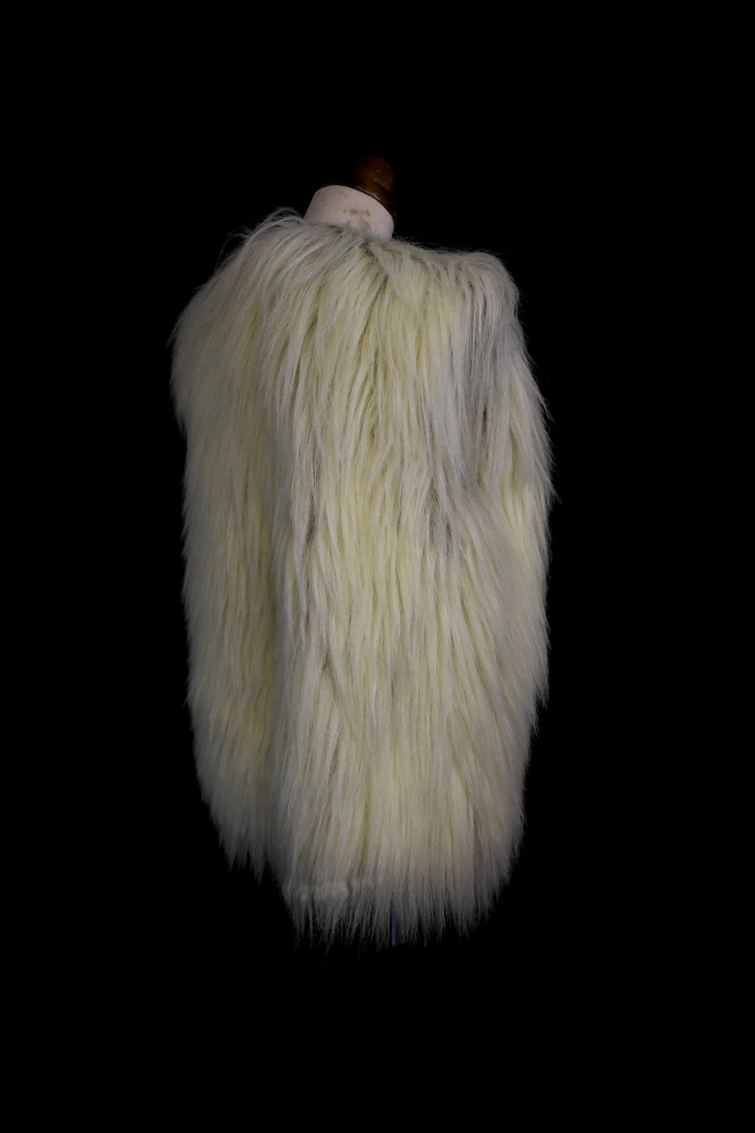 Vintage 1970s Shaggy Faux Fur Waistcoat