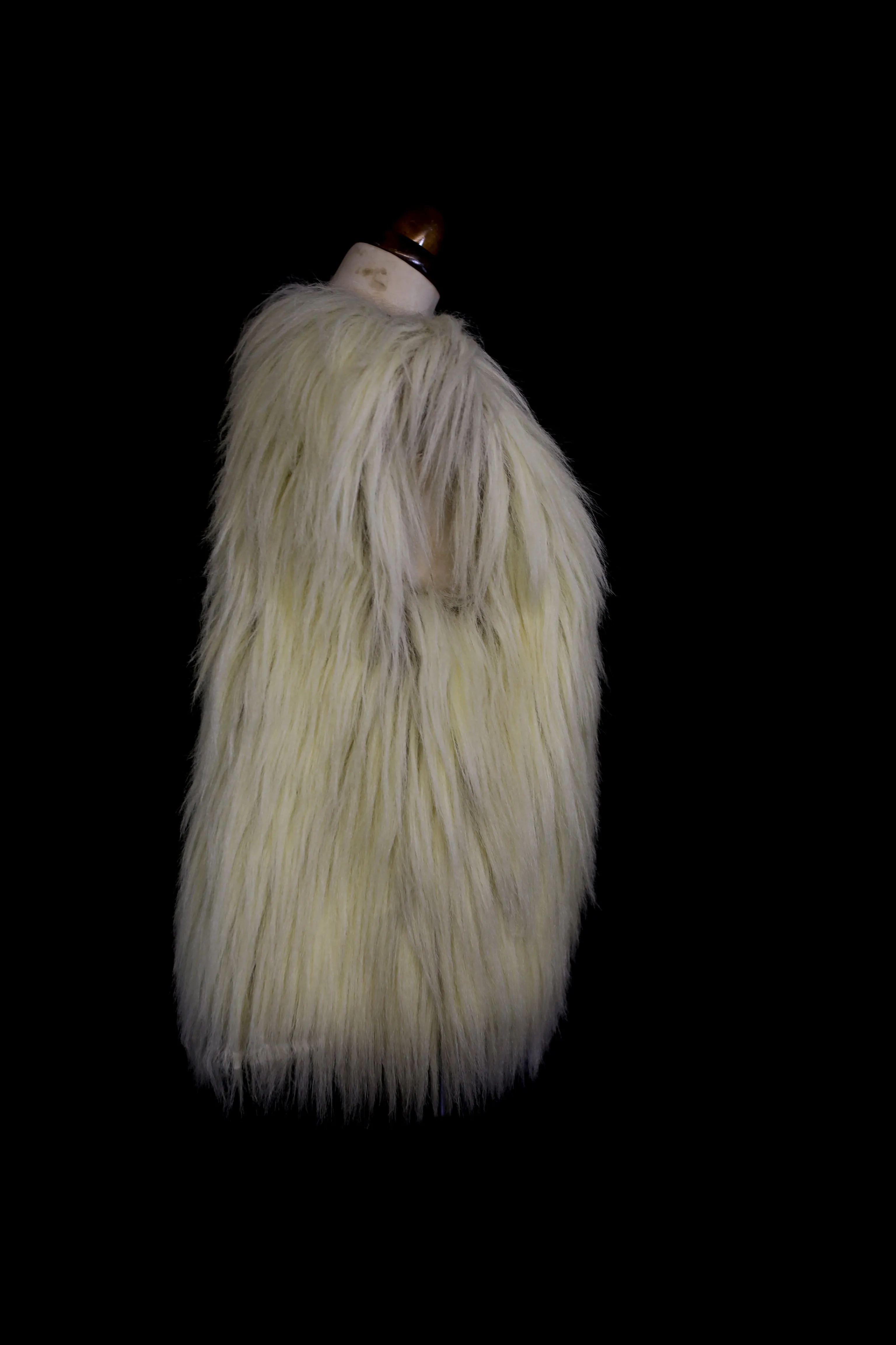 Vintage 1970s Shaggy Faux Fur Waistcoat